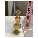 Egyptian glass perfume bottle