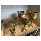 Brass goblets