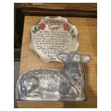 Aluminum Lamb pan and plaque