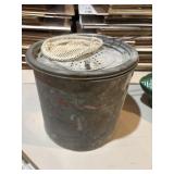 Vtg galvanized, minnow bucket