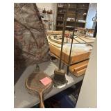 Brass fireplace tools snd bellows