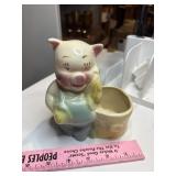 Vintage pig planter