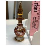 Egyptian glass perfume bottle