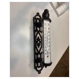Cast iron bird thermometer