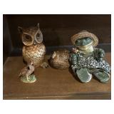 Owl, frog, etc