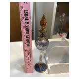 Egyptian glass perfume bottle