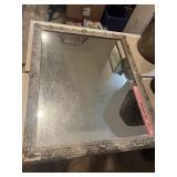 Heavy ornate antique mirror
