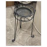 Metal and brass plant stand