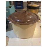 Beige Enamelware pot