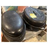 2 vtg large heavy roaster