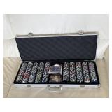Complete poker set with case