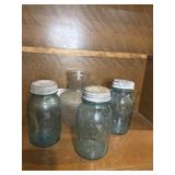 3 quart blue ball jars