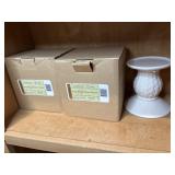 Longaberger candle holders