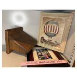 Wall hanging storage shelf, pictures