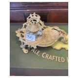 Nice antique Virginia metal brass ink well