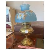 Gone with the wind style, brass electric lamp,
