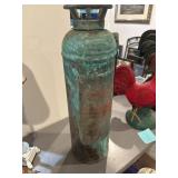Vintage fyr-fyter fire extinguisher, copper with