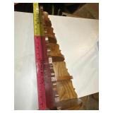 Small Five tier corner shelf, pine