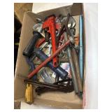 Lot, vintage tools, pipe wrenches, etc.