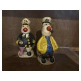 Two vintage seashell figurines from Philippines