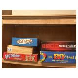Five games, the 80s game, bezzerwizzer, hedbanz,