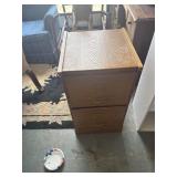 Oak Two drawer filing cabinet