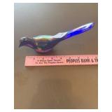 Fenton, bird of happiness, cobalt blue iridescent