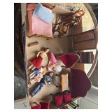 Lot several pieces of dollhouse furniture and