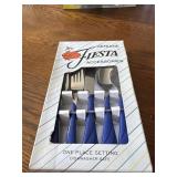 Vintage Genuine Fiesta five piece silverware set,