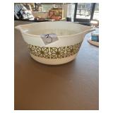 Vtg pyrex casserole dish #474-B Verde square