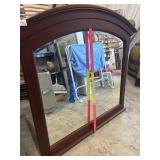 Nice cherry wood framed mirror