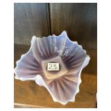 Vintage heirloom bowl, pink opalescent