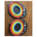 Two sets of Fiesta trivet sets, each set 5