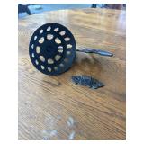 Vintage cast-iron lamp wall bracket for oil lamps