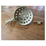 Brass lamp wall bracket for oil lamps