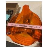 MCM Viking glass persimmon orange three spoke
