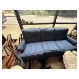 Nice, mid century blue sofa couch