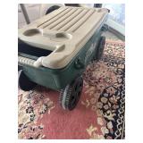 Nice AMES lawn buddy wagon, garden tool storage