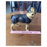 Vintage cast-iron Boston terrier dog figure