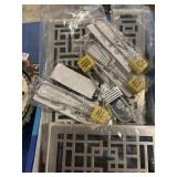 Three decorative floor grates, oriental design,