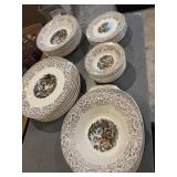 35 piece Sebring Chantilly USA China plates,