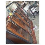 Unused Magnolia Home queen iron bed with rails