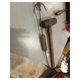 8 pound sledgehammer, and Kentucky bull cinch