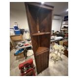 Small pine corner cabinet