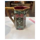 Antique Freud Frie Omnaing Majolica Picture art
