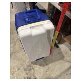 Large blue igloo cooler