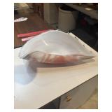 Vintage large Marano art class conch shell bowl