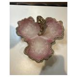 Carl Tielsch porcelain three part divided dish