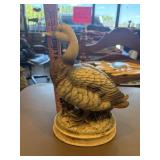 Vintage handpainted ceramic duck figurine