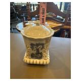 Antique German porcelain kitchen canister jar